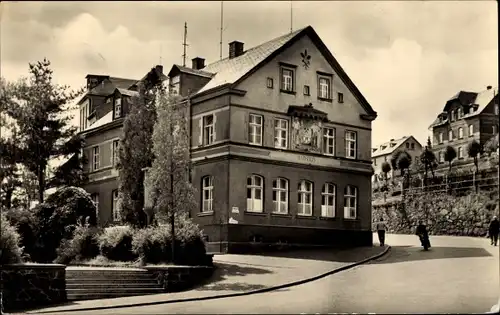 Ak Blankenstein in Thüringen, Blick auf das Rathaus