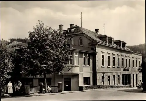 Ak Blankenstein an der Saale Rosenthal am Rennsteig, Konsum-Warenhaus