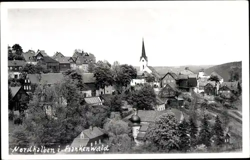 Foto Ak Nordhalben in Oberfranken, Ortspartie, Kirche