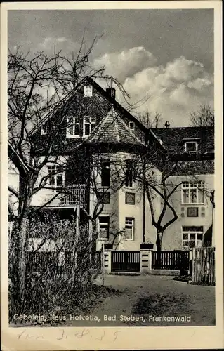 Ak Bad Steben in Oberfranken, Gebelein, Haus Helvetia