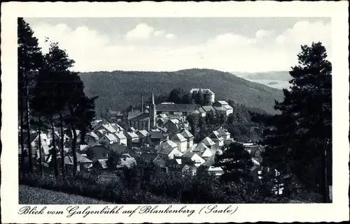 Ak Blankenberg Rosenthal am Rennsteig Thüringen, Blick vom Galgenbühl