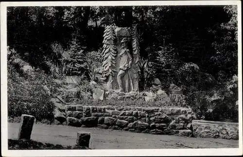 Ak Blankenstein an der Saale Rosenthal am Rennsteig, Rennsteigwanderer