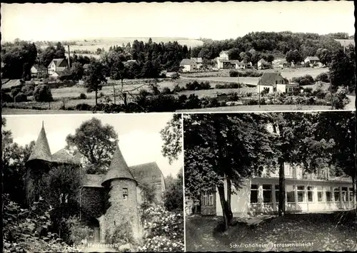 Ak Bröleck Ruppichteroth in Nordrhein Westfalen, Schullandheimverein, Burg Herrenstein