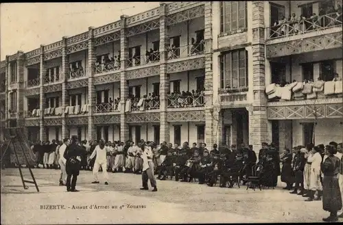 Ak Bizerte Tunesien, Assaut d'Armes au 4e Zouaves