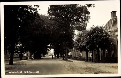 Ak Westerbork Drenthe Niederlande, Schoolstraat