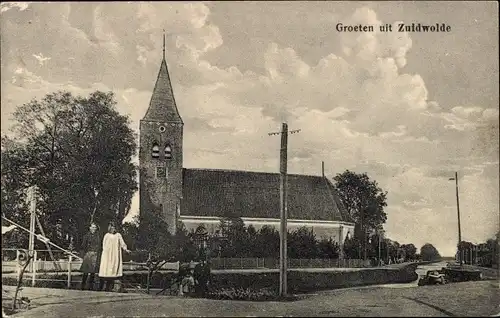 Ak Zuidwolde Drenthe, Kirche