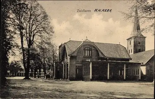 Ak Zuidlaren Drenthe Niederlande, Kirche