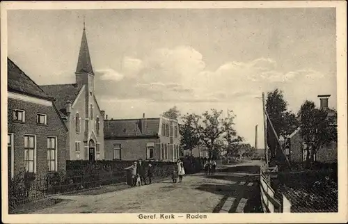 Ak Roden Drenthe Niederlande, Geref. Kirche