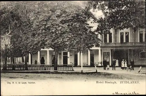 Ak Zuidlaren Drenthe Niederlande, Hotel Sissingh