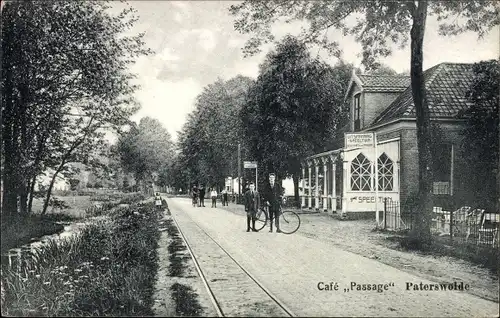 Ak Paterswolde Drenthe Niederlande, Café Passage