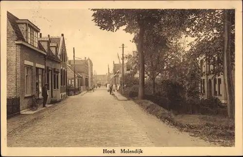 Ak Hoek Zeeland Niederlande, Molendijk