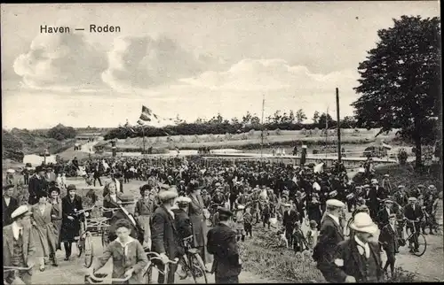 Ak Roden Drenthe Niederlande, Hafen