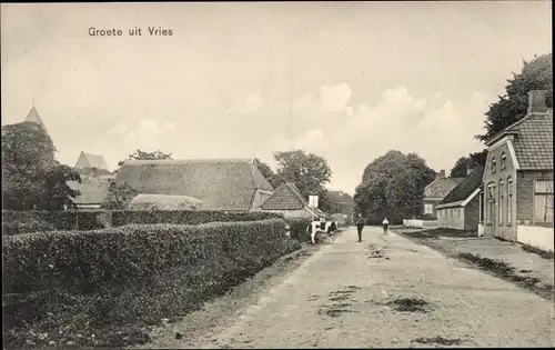 Ak Vries Tynaarlo Drenthe, Straßenpartie