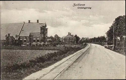 Ak Zuidlaren Drenthe Niederlande, Groningerweg