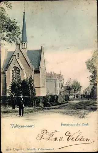 Ak Valkenswaard Nordbrabant, Protestantische Kirche