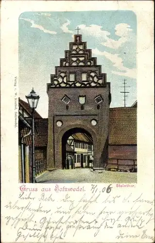 Ak Salzwedel in der Altmark, Steintor
