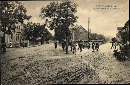 Ak Vienenburg Goslar am Harz, Goslarsche Straße, Kirchweg