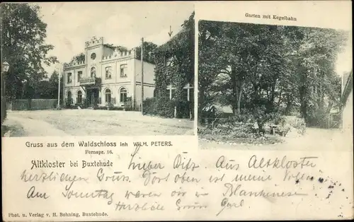Ak Altkloster Buxtehude im Kreis Stade, Gasthaus Waldschloss