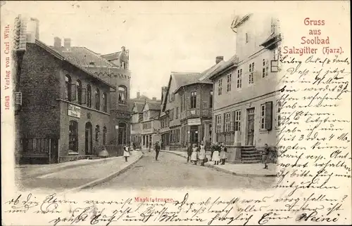 Ak Salzgitter in Niedersachsen, Marktstraße
