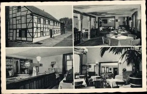 Ak Mülheim an der Ruhr, Haus Walkmühle im Ruhmbachtal, Innenansicht