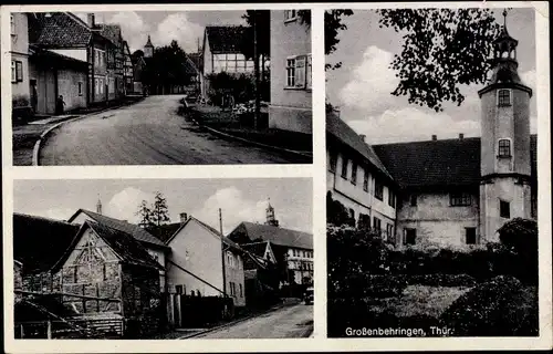 Ak Großenbehringen Behringen im Wartburgkreis Thüringen, Teilansichten