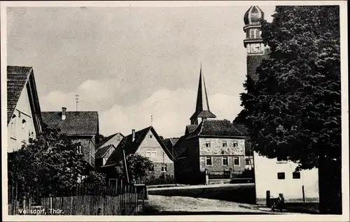 Ak Veilsdorf in Thüringen, Teilansicht