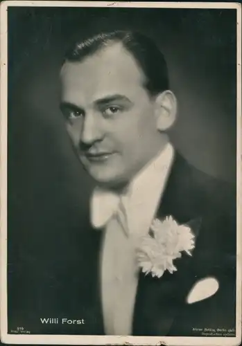 Ak Schauspieler Willi Forst, Portrait