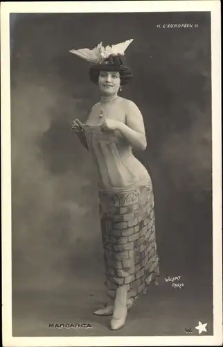 Ak Schauspielerin Margarita, Portrait, L'Européen