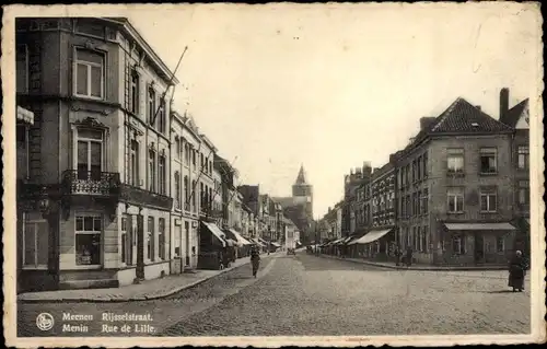 Ak Menin Menen Meenen Lys Westflandern, Rijsselstraat