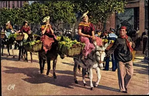 Ak Nizza Nizza Alpes Maritimes, Zitronenfest