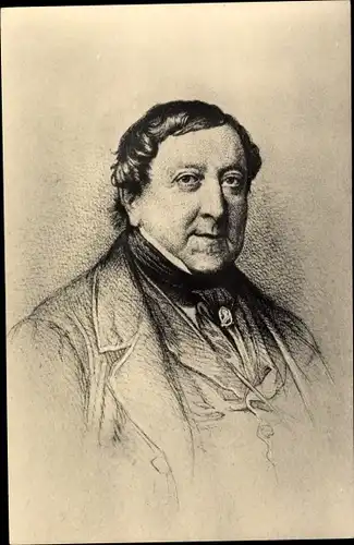 Ak Komponist Gioacchino Rossini, Portrait