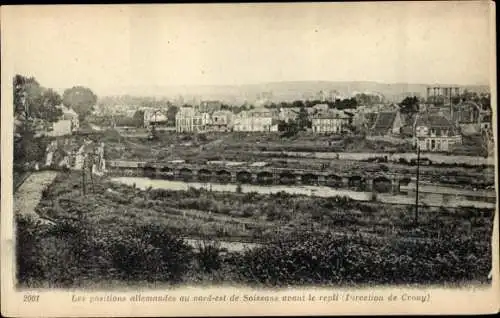 Ak Soissons-Aisne, Gesamtansicht