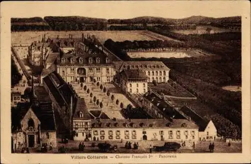 Ak Villers-Cotterêts Aisne, Château Francois I., Panorama