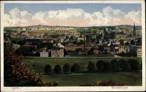 Ak Gera in Thüringen, Gesamtansicht