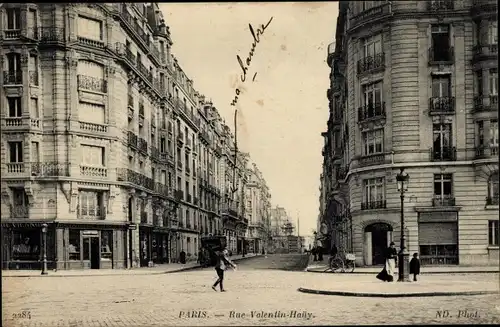 Ak Paris XV, Rue Valentin Haüy