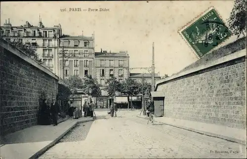 Ak Paris XIV Observatoire, Porte Didot