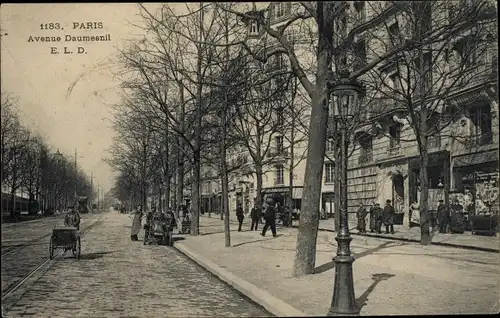 Ak Paris XII Reuilly, Avenue Daumesnil