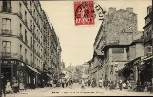 Ak Paris XI, Rue d'Angoulême