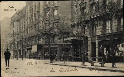 Ak Paris XI, Rue Faidherbe