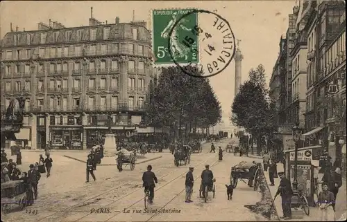 Ak Paris IV, Rue Saint Antoine