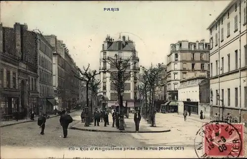 Ak Paris XI., Rue d'Angouleme, Rue Moret