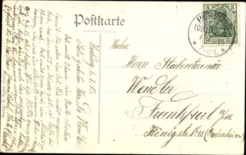 Ak Horbourg Horburg Elsass Haut Rhin, Hauptstraße, Kirchen