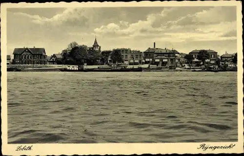 Ak Lobith Rijnwaarden Gelderland, Blick auf den Rhein