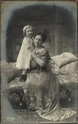 Ak Königin Wilhelmina der Niederlande, Prinzessin Juliana