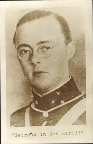 Foto Ak Prinz Bernhard der Niederlande, Portrait, Uniform