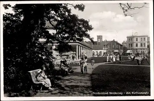 Ak Norderney in Ostfriesland, Kurhausplatz