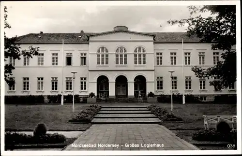 Foto Ak Norderney in Ostfriesland, Großes Logierhaus