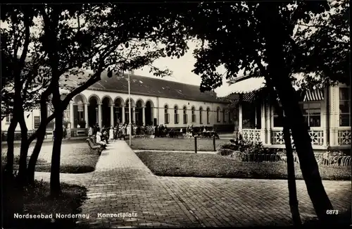 Ak Norderney in Ostfriesland, Konzertplatz