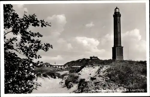 Ak Nordseebad Norderney Ostfriesland, Leuchtturm