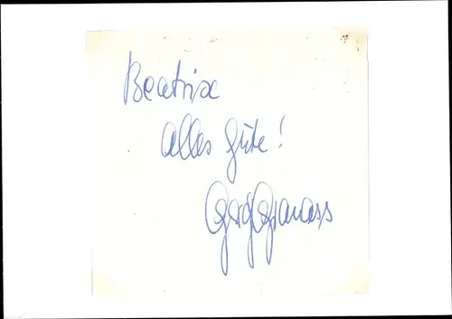 Autogramm von Gardy Granass